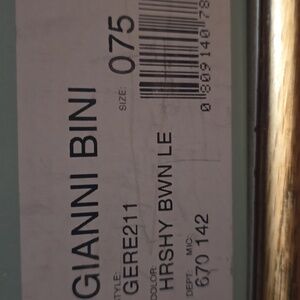 Gianni Bini Hershey Brown Leather Heels